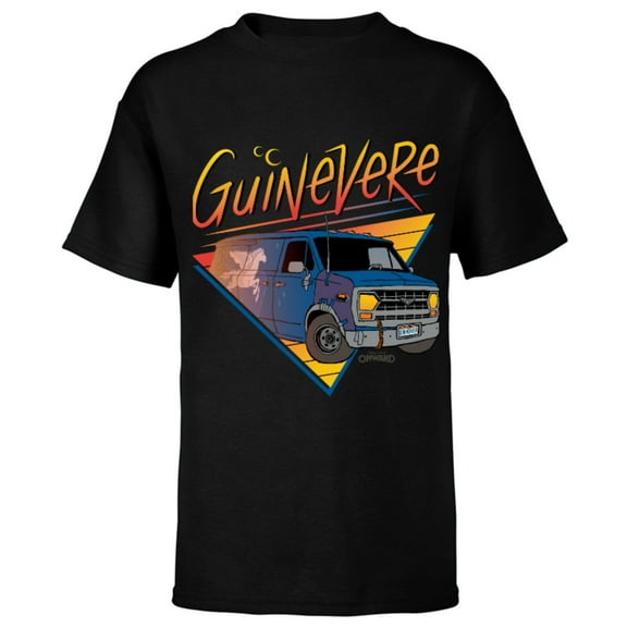 Disney PIXAR Onward Van Guinevere T-Shirt - Short Sleeve T-Shirt for Kids - Customized-Black