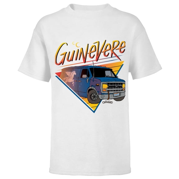 Disney PIXAR Onward Van Guinevere T-Shirt - Short Sleeve T-Shirt for Kids - Customized-White
