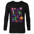thumbnail image 1 of Disney PIXAR Positive, Kind, Excited, Brave & Fearless - Long Sleeve T-Shirt for Men - Customized-Black, 1 of 5