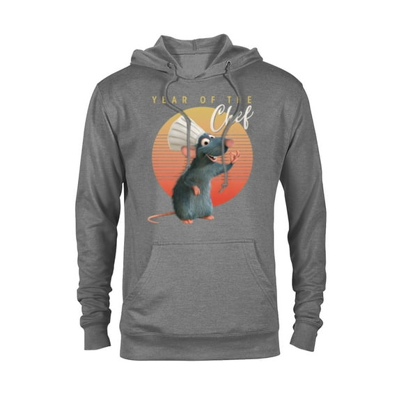 Disney PIXAR Ratatouille Remi Year of the Chef T-Shirt - Pullover Hoodie for Adults - Customized-Graphite Heather