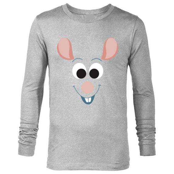 Disney PIXAR Ratatouille Remy Character Face - Long Sleeve T-Shirt for Men - Customized-Athletic Heather