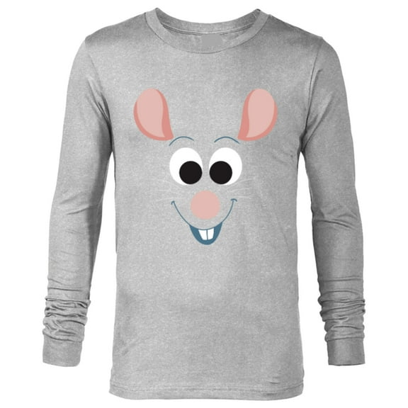 Disney PIXAR Ratatouille Remy Character Face - Long Sleeve T-Shirt for Men - Customized-Athletic Heather