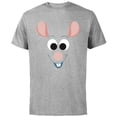 thumbnail image 1 of Disney PIXAR Ratatouille Remy Character Face - Short Sleeve Cotton T-Shirt for Adults - Customized-Athletic Heather, 1 of 5