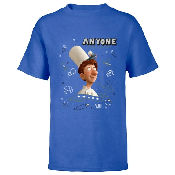 Disney PIXAR Ratatouille Remy & Linguini Anyone Can Cook - Short Sleeve T-Shirt for Kids - Customized-Royal
