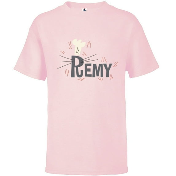 Disney PIXAR Ratatouille Remy - Short Sleeve T-Shirt for Kids - Customized-Soft Pink