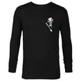thumbnail image 1 of Disney PIXAR Ratatouille Remy Small Pocket Chef - Long Sleeve T-Shirt for Men - Customized-Black, 1 of 5