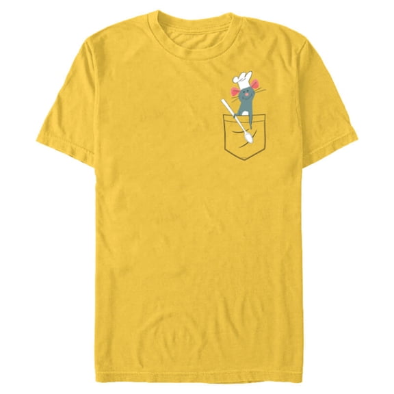 Disney PIXAR Ratatouille Remy Small Pocket Chef - Short Sleeve Blended T-Shirt for Adults - Customized-Putty Snow Heather