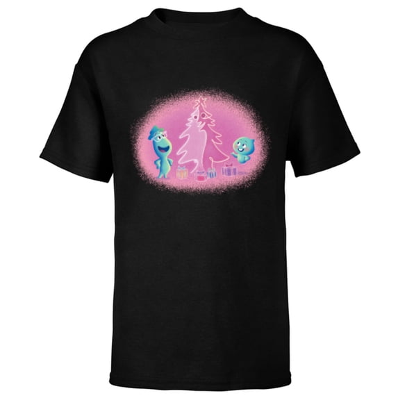 Disney PIXAR Soul Joe Gardner & 22 Holiday - Short Sleeve T-Shirt for Kids - Customized-Black