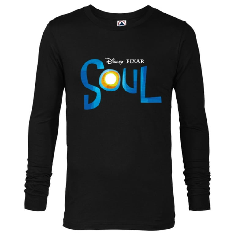 Disney PIXAR Soul Movie Logo Black T-Shirt Long Sleeve T-Shirt
