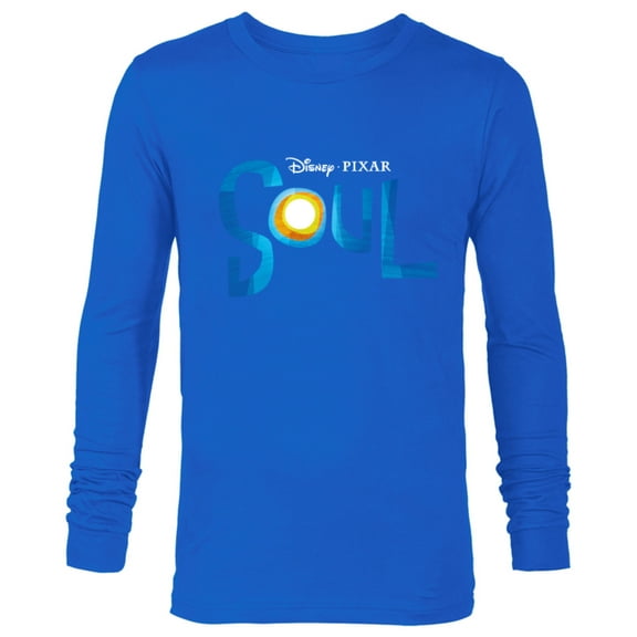 Disney PIXAR Soul Movie Logo Black T-Shirt - Long Sleeve T-Shirt for Men - Customized-Royal