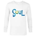 thumbnail image 1 of Disney PIXAR Soul Movie Logo Black T-Shirt - Long Sleeve T-Shirt for Men - Customized-White, 1 of 5