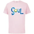 thumbnail image 1 of Disney PIXAR Soul Movie Logo Black T-Shirt - Short Sleeve Cotton T-Shirt for Adults - Customized-Soft Pink, 1 of 5
