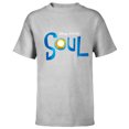 thumbnail image 1 of Disney PIXAR Soul Movie Logo Black T-Shirt - Short Sleeve T-Shirt for Kids - Customized-Athletic Heather, 1 of 5