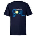 thumbnail image 1 of Disney PIXAR Soul Movie Logo Black T-Shirt - Short Sleeve T-Shirt for Kids - Customized-Navy, 1 of 5
