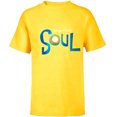 thumbnail image 1 of Disney PIXAR Soul Movie Logo Black T-Shirt - Short Sleeve T-Shirt for Kids - Customized-Yellow, 1 of 5