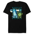 thumbnail image 1 of Disney PIXAR Sulley and Mike Wazowski Monster Buddies T-Shirt- Short Sleeve Blended T-Shirt for Adults - Customized-Black, 1 of 5