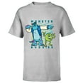 thumbnail image 1 of Disney PIXAR Sulley and Mike Wazowski Monster Buddies T-Shirt - Short Sleeve T-Shirt for Kids - Customized-Athletic Heather, 1 of 5