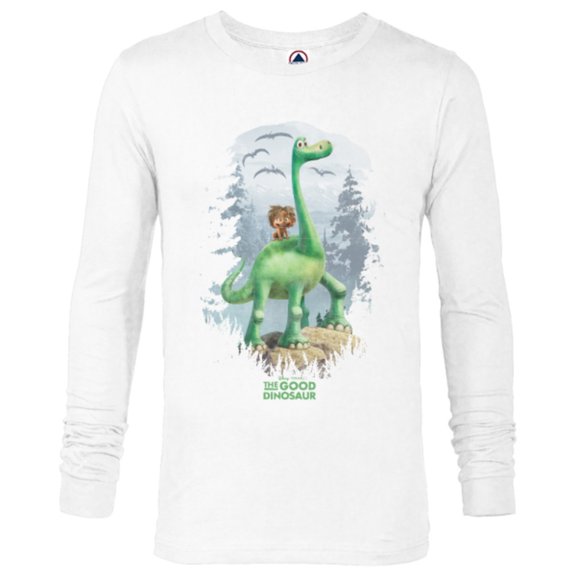 Disney PIXAR The Good Dinosaur Arlo and Spot T-Shirt - Long Sleeve T-Shirt for Men - Customized-White