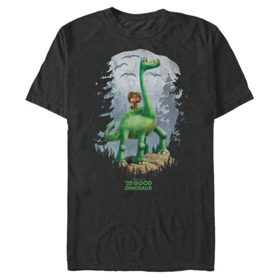 Disney PIXAR The Good Dinosaur Arlo and Spot T-Shirt- Short Sleeve Blended T-Shirt for Adults - Customized-Dark Heather