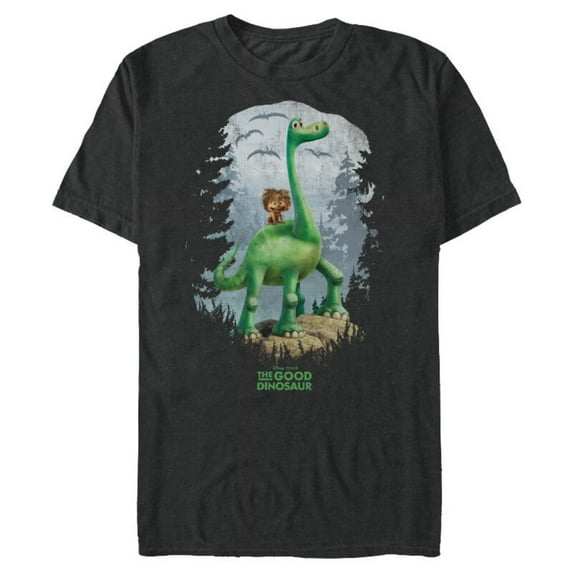 Disney PIXAR The Good Dinosaur Arlo and Spot T-Shirt- Short Sleeve Blended T-Shirt for Adults - Customized-Dark Heather