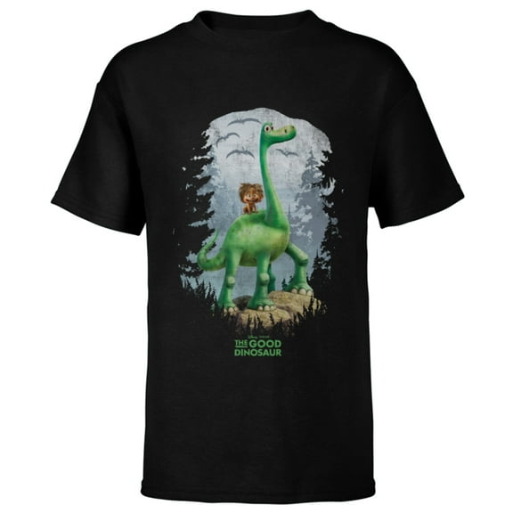 Disney PIXAR The Good Dinosaur Arlo and Spot T-Shirt - Short Sleeve T-Shirt for Kids - Customized-Black