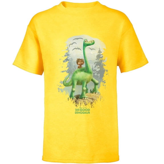 Disney PIXAR The Good Dinosaur Arlo and Spot T-Shirt - Short Sleeve T-Shirt for Kids - Customized-Sunflower
