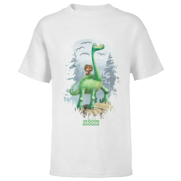 Disney PIXAR The Good Dinosaur Arlo and Spot T-Shirt - Short Sleeve T-Shirt for Kids - Customized-White