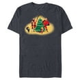thumbnail image 1 of Disney PIXAR The Incredibles Holiday Decorating - Short Sleeve Blended T-Shirt for Adults - Customized-Navy Heather, 1 of 5