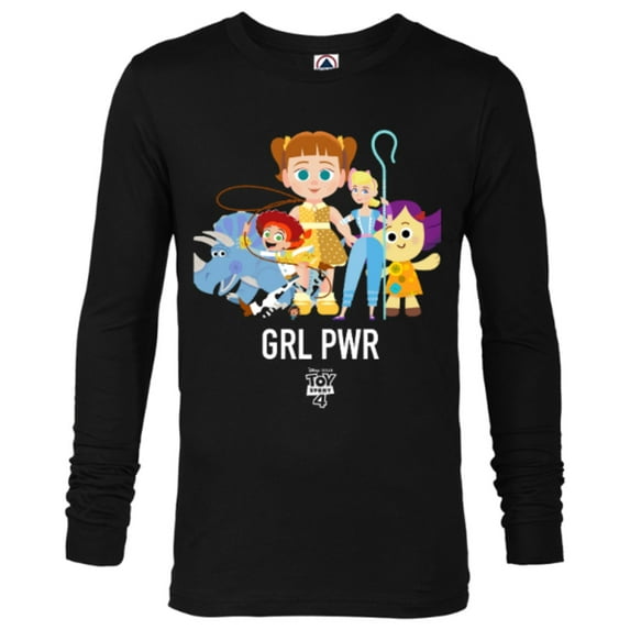 Disney PIXAR Toy Story 4 GRL PWR Stylized T-Shirt - Long Sleeve T-Shirt for Men - Customized-Black