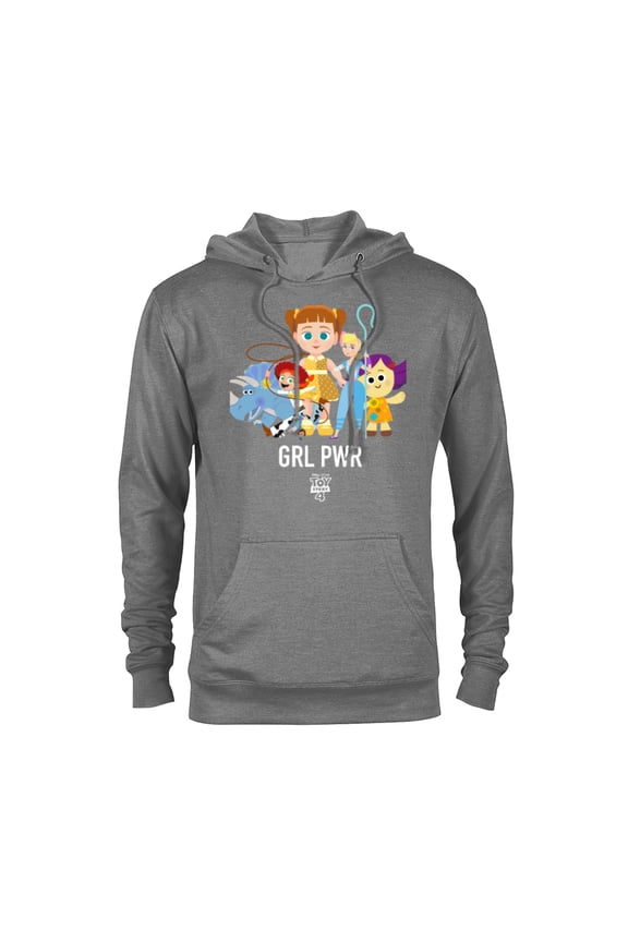 Disney PIXAR Toy Story 4 GRL PWR Stylized T-Shirt - Pullover Hoodie for Adults - Customized-Graphite Heather