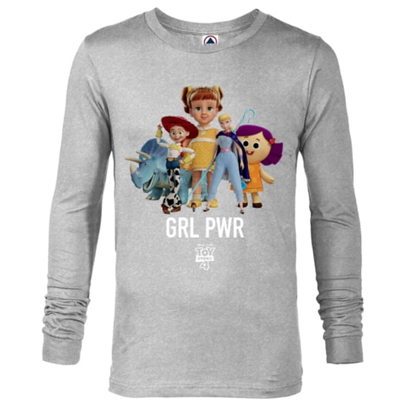 Disney PIXAR Toy Story 4 GRL PWR T-Shirt - Long Sleeve T-Shirt for Men - Customized-Athletic Heather