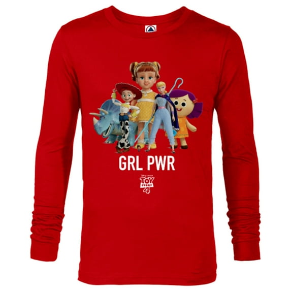 Disney PIXAR Toy Story 4 GRL PWR T-Shirt - Long Sleeve T-Shirt for Men - Customized-New Red