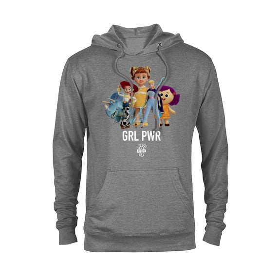 Disney PIXAR Toy Story 4 GRL PWR T-Shirt - Pullover Hoodie for Adults - Customized-Graphite Heather
