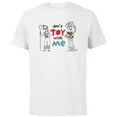 thumbnail image 1 of Disney PIXAR Toy Story 4 Woody & Bo Peep Don’t Toy with Me - Short Sleeve Cotton T-Shirt for Adults - Customized-White, 1 of 5