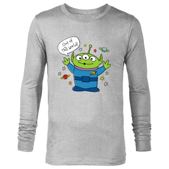 Disney PIXAR Toy Story Aliens Out of this World - Long Sleeve T-Shirt for Men - Customized-Athletic Heather