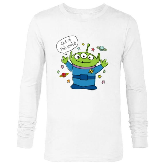 Disney PIXAR Toy Story Aliens Out of this World - Long Sleeve T-Shirt for Men - Customized-White