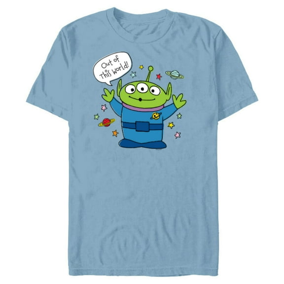 Disney PIXAR Toy Story Aliens Out of this World - Short Sleeve Blended T-Shirt for Adults - Customized-Celadon Snow Heather