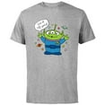 thumbnail image 1 of Disney PIXAR Toy Story Aliens Out of this World - Short Sleeve Cotton T-Shirt for Adults - Customized-Athletic Heather, 1 of 5