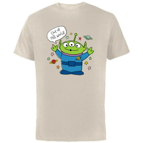 Disney PIXAR Toy Story Aliens Out of this World - Short Sleeve Cotton T-Shirt for Adults - Customized-Putty