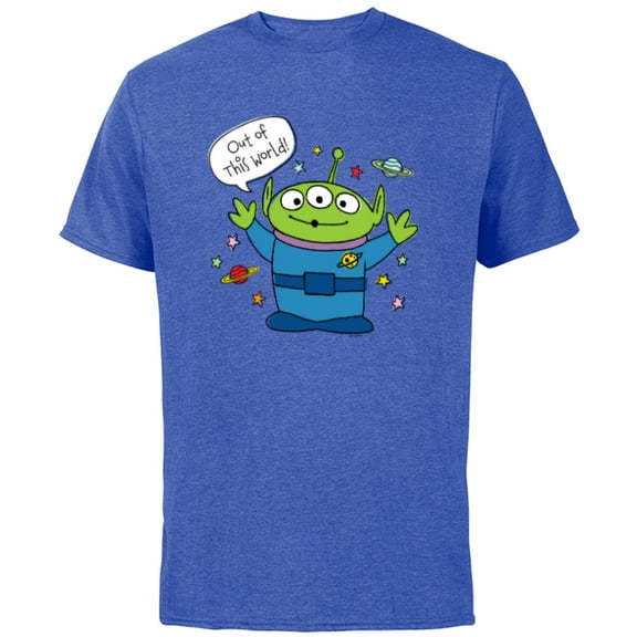Disney PIXAR Toy Story Aliens Out of this World - Short Sleeve Cotton T-Shirt for Adults - Customized-Royal Heather