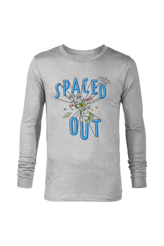 Disney PIXAR Toy Story Buzz Lightyear Spaced Out Aliens - Long Sleeve T-Shirt for Men - Customized-Athletic Heather