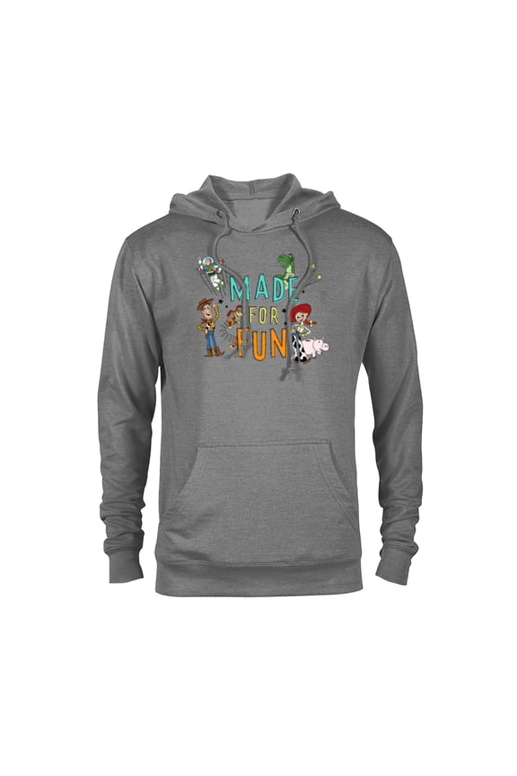 Disney PIXAR Toy Story Crew Made for Fun - Pullover Hoodie for Adults - Customized-Athletic Heather