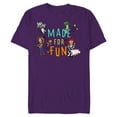 thumbnail image 1 of Disney PIXAR Toy Story Crew Made for Fun - Short Sleeve Blended T-Shirt for Adults - Customized-Purple, 1 of 5