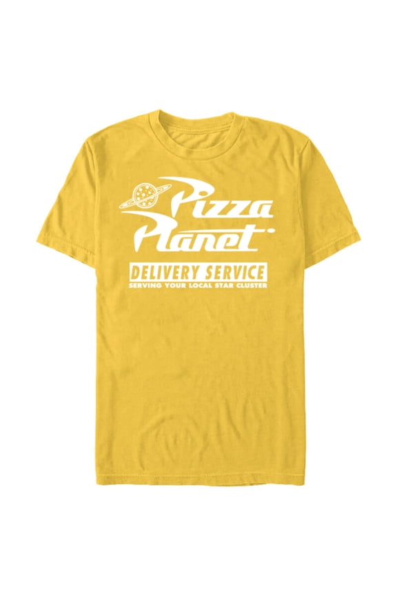 Disney PIXAR Toy Story Pizza Planet Delivery Service - Short Sleeve Blended T-Shirt for Adults - Customized-Yellow