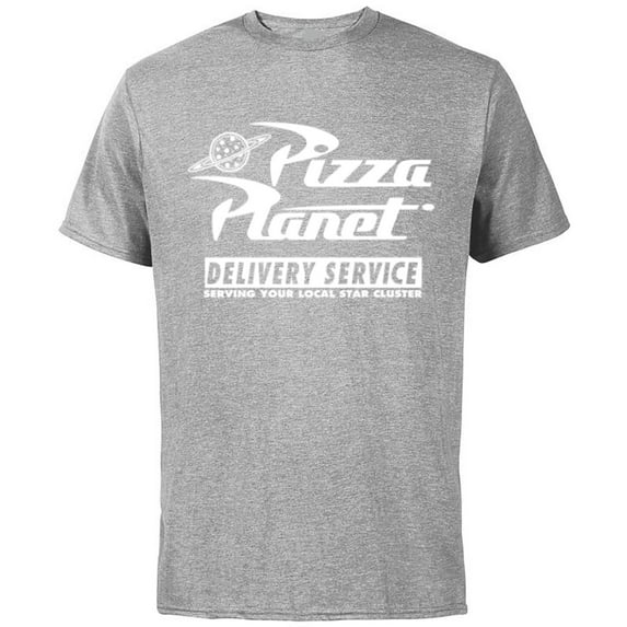 Disney PIXAR Toy Story Pizza Planet Delivery Service - Short Sleeve Cotton T-Shirt for Adults - Customized-Athletic Heather
