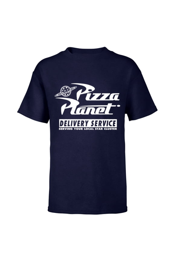 Disney PIXAR Toy Story Pizza Planet Delivery Service - Short Sleeve T-Shirt for Kids - Customized-Navy