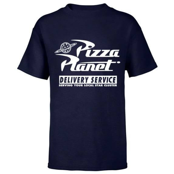 Disney PIXAR Toy Story Pizza Planet Delivery Service - Short Sleeve T-Shirt for Kids - Customized-Navy