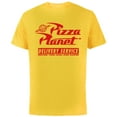 thumbnail image 1 of Disney PIXAR Toy Story Pizza Planet Delivery Service White - Short Sleeve Cotton T-Shirt for Adults - Customized-Yellow, 1 of 5