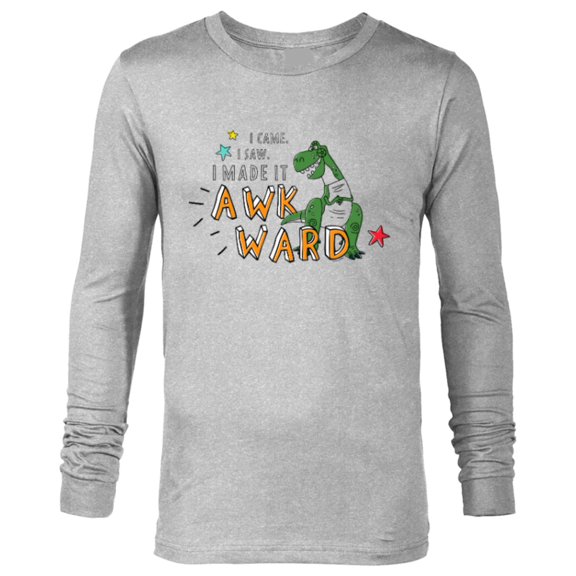 Disney PIXAR Toy Story Rex I Came, I Saw, I Made it Awkward - Long Sleeve T-Shirt for Men - Customized-Athletic Heather