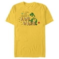 thumbnail image 1 of Disney PIXAR Toy Story Rex I Came, I Saw, I Made it Awkward - Short Sleeve Blended T-Shirt for Adults - Customized-Yellow, 1 of 5